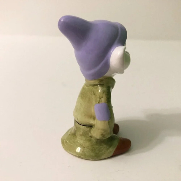 Dopey Figurine Ceramic Snow White 3 Inch Tall Figure Unmarked - Picture 10 of 14